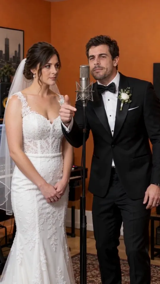 Example: a bride and groom doing the same moves, AI-generated